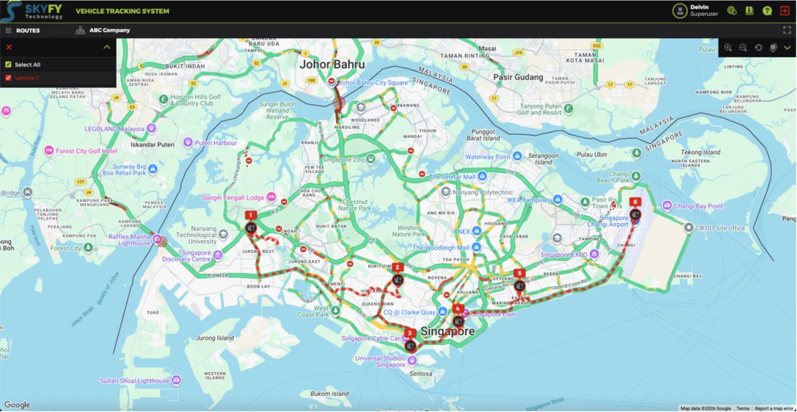 Plan routes in one click